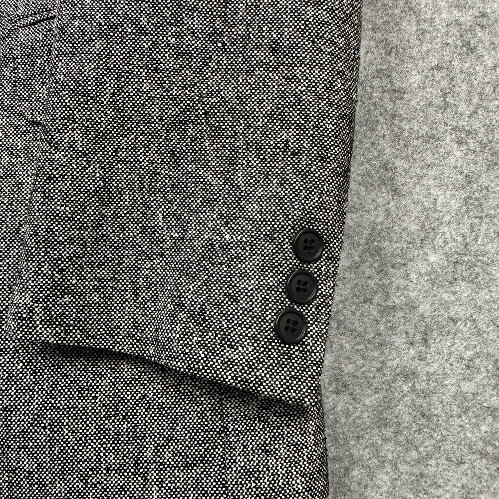 Vintage Roberto Vasalli 100% Silk Tweed Sport Coat Mens R42 Gray Yugoslavia - Picture 16 of 16